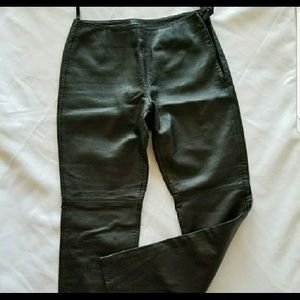 Hugo Buscati black Leather pants